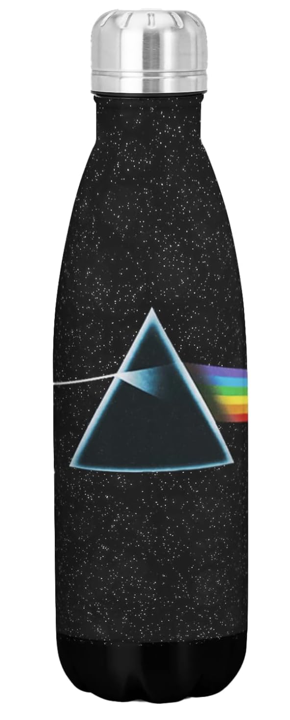 Rocksax Borraccia Termica In Acciaio Inox – Pink Floyd Dark Side Of The Moon, 40 Once (circa 1,18 Litri), Licenza Ufficiale