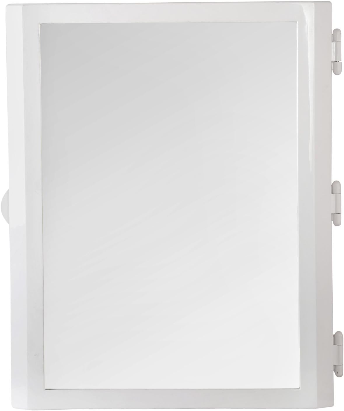 Ocko 5 Plastic Bathroom Wall Mount Storage Cabinet with Mirror (White)