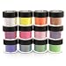 GLITTIES - (12PK) - (.008") - Iridescent Fine Glitter Powder Kit - Nail Art, Polish, Gels, Crafts, Paints & Acrylics Supplies Cosmetic Grade for Body Tattoos, Makeup, Face, Hair, Lips! - (120 Gram)