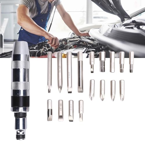 Pyhodi 18 -stcs 1/2 Inch Drive Impact Driver Set, CRV Hand Handmatige Omkeerbare Impact Schroevendraaiers, Handmatige Impact Driver met Bits voor Het Verwijderen van Verroeste - Afbeelding 5