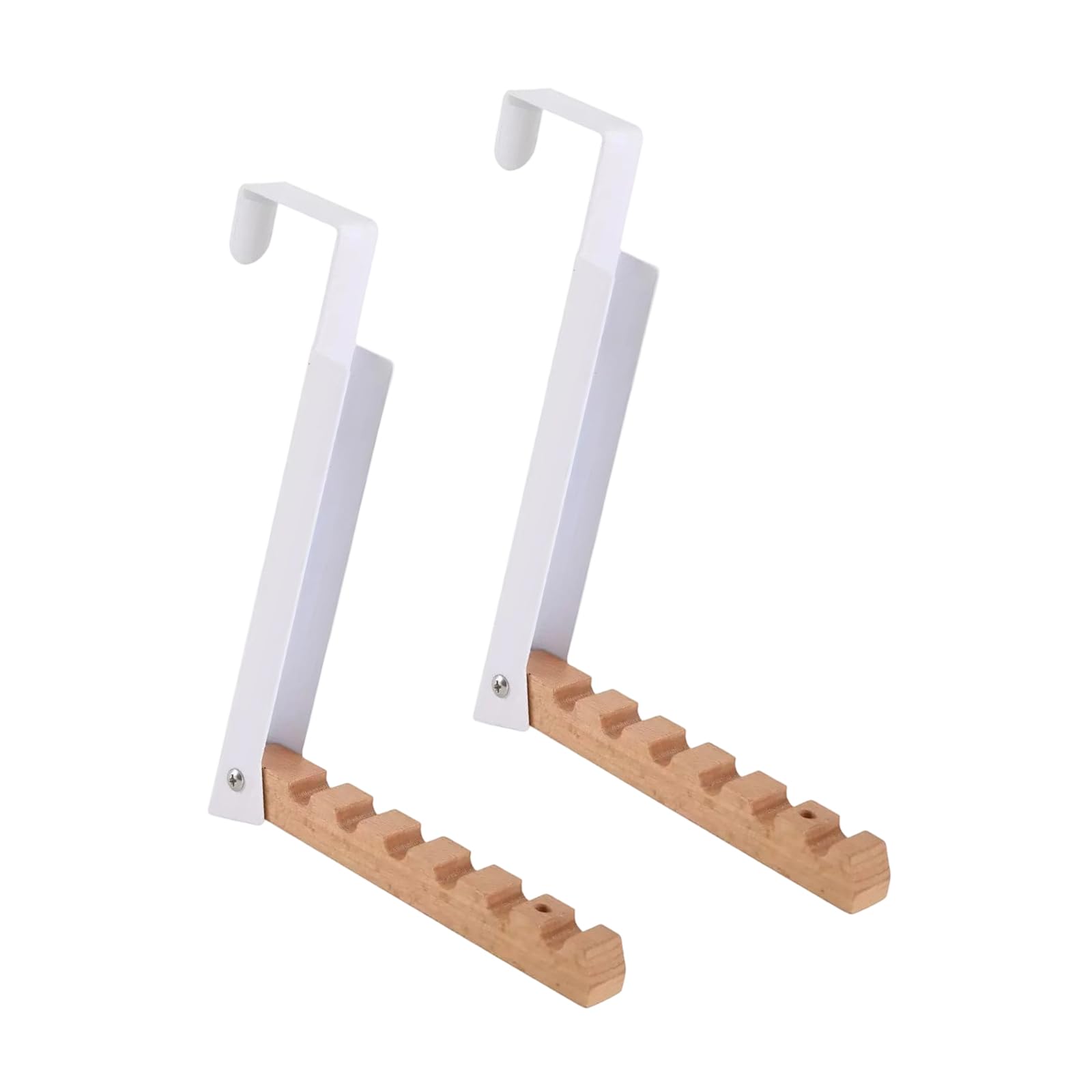 YROHGKPN Space Saving Laundry Hanger Foldable Wood Metal Clothes Drying Rack Folding Bedroom Garment Organiser Clothes Rack