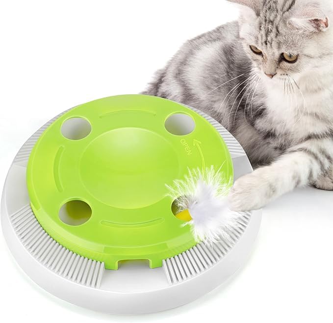 Jouet interactif chat chasse souris 8 trous pour stimuler un chat paresseux