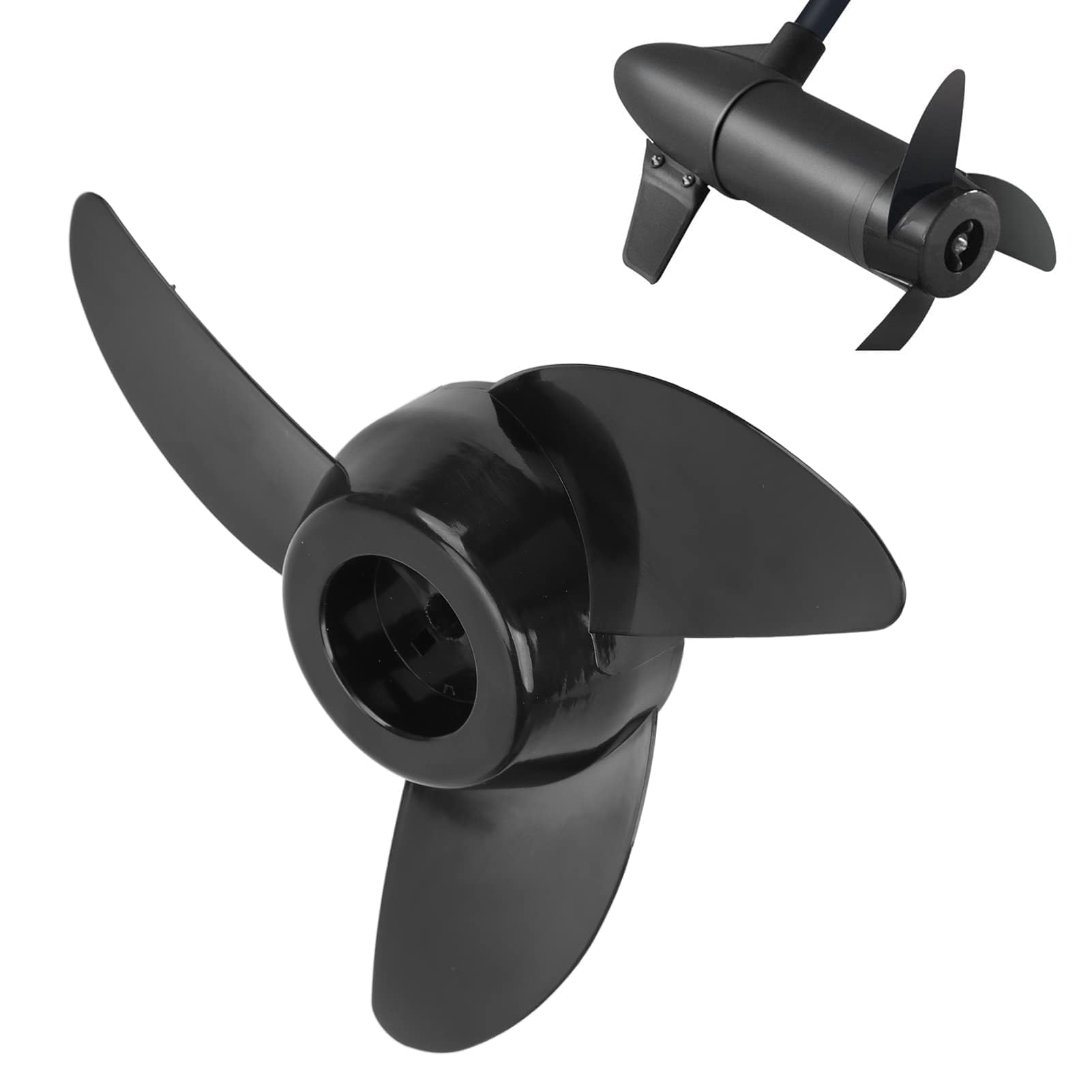 Fuoribordo, Kit Fuoribordo Elettrica 3 Lame per Accessori per Motori a Traina 28lb 36lb 46lb 12V 24V