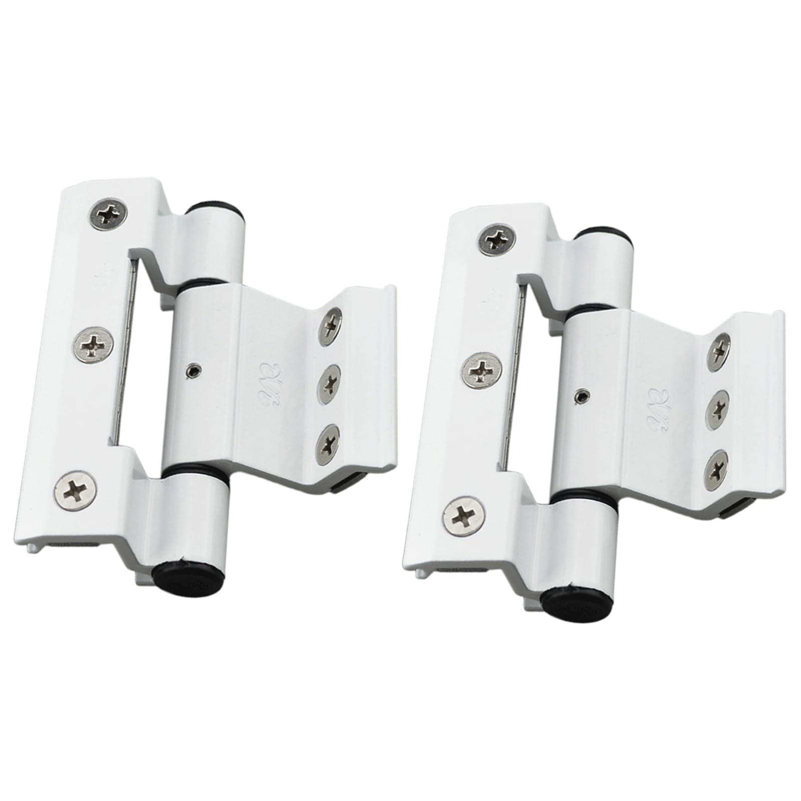 Charnière de porte en PVC blanc 100mm avec axe de 13mm pour ferrure de battant