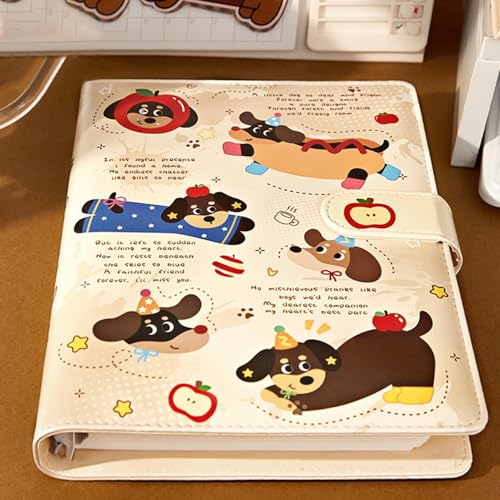 Carnet de notes à feuilles volantes rechargeable et couverture en cuir - 3