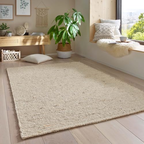 Taracarpet Gewalkter Wollteppich Lambrecht Handgewebt Wohnzimmer...