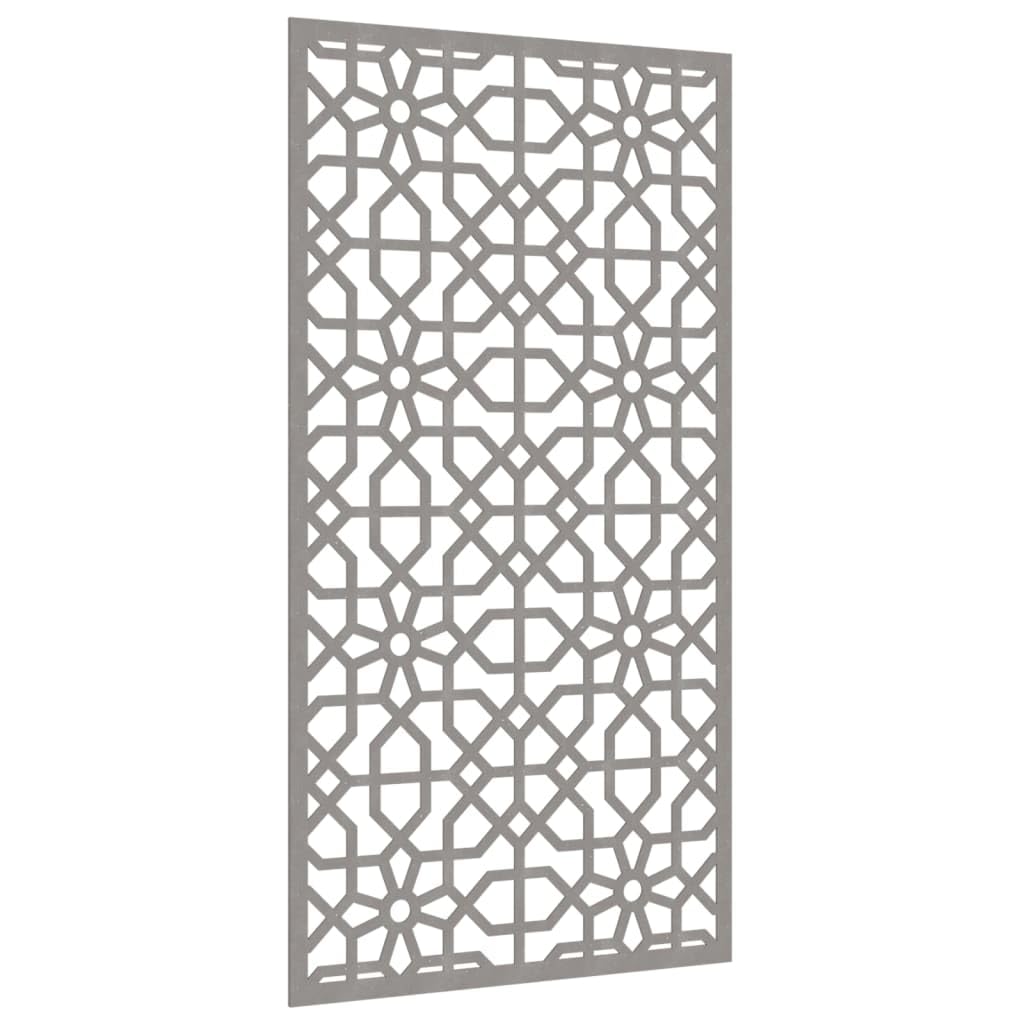 Décoration murale jardin 105x55cm acier corten design mauresque