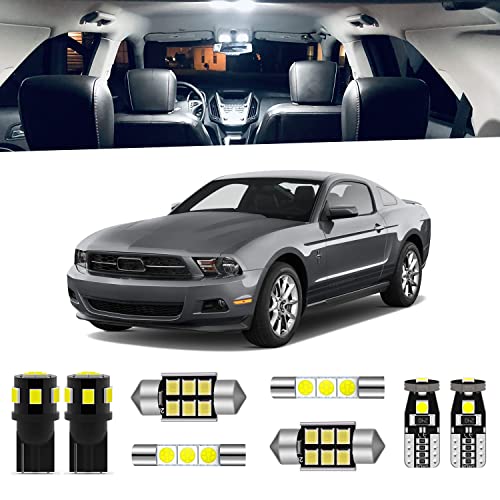 Kit interior LED para Ford Mustang 2010-2014 blanco 6000K miniatura 1