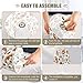 CWUPZAY Bedside Table Lamp for Bedroom Ingredients and Kitchen Tools Nightstand Lamp Small with Fabric Shade LED 3 Way Dimmable USB Ports for Living Room Desk