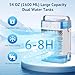 Portable Air Conditioners,3-Speed Small AC Fan, Evaporative Air Cooler with Remote,Timer function,7-Color Night light, 2 Mist modes,Personal Air Conditioner for Bedroom,Office,Room(Blue)