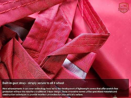 Image of Outdoor car Cover for Ferrari California 2008-2017 Premium red Waterproof UV dust Protection Waterproof