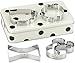KSNY All in Good Taste Gift Storage Tin with Cookie Cutter, Aluminum
