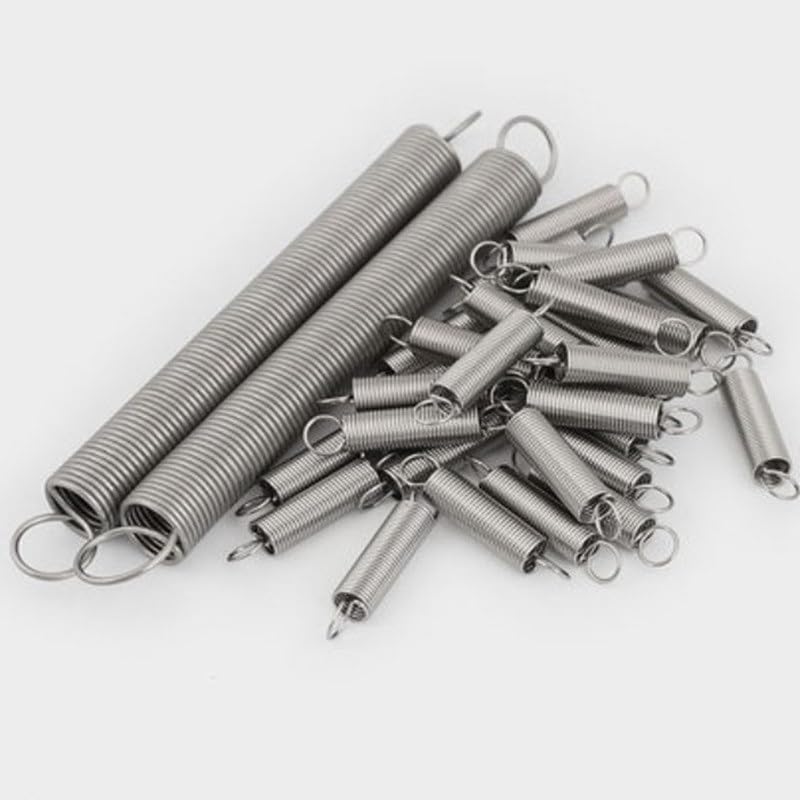10PCS Extension Spring OD 3mm 4mm 5mm 6mm Stainless Steel Tension Spring with A Hook Length 10mm to 60mm(20mm,3MM_0.4MM)