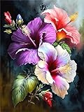 Blume Diamond Painting Bilder,Diamant Painting Erwachsene,Diamants Painting Erwachsene Für Home Wand Decor,Frauen Geschenk. (Blume)