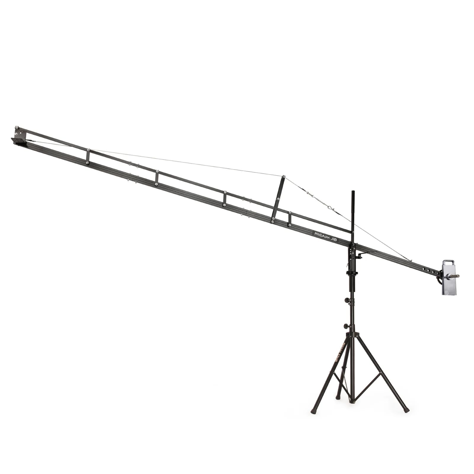 Proaim 14-Fuß-Kamera Kranspiegel mit Ständer für Gimbals, Pan-Tilt & Fluid Head. Für DSLR-Videokameras bis zu 8 kg / 17,6 lb (P-14-JS)