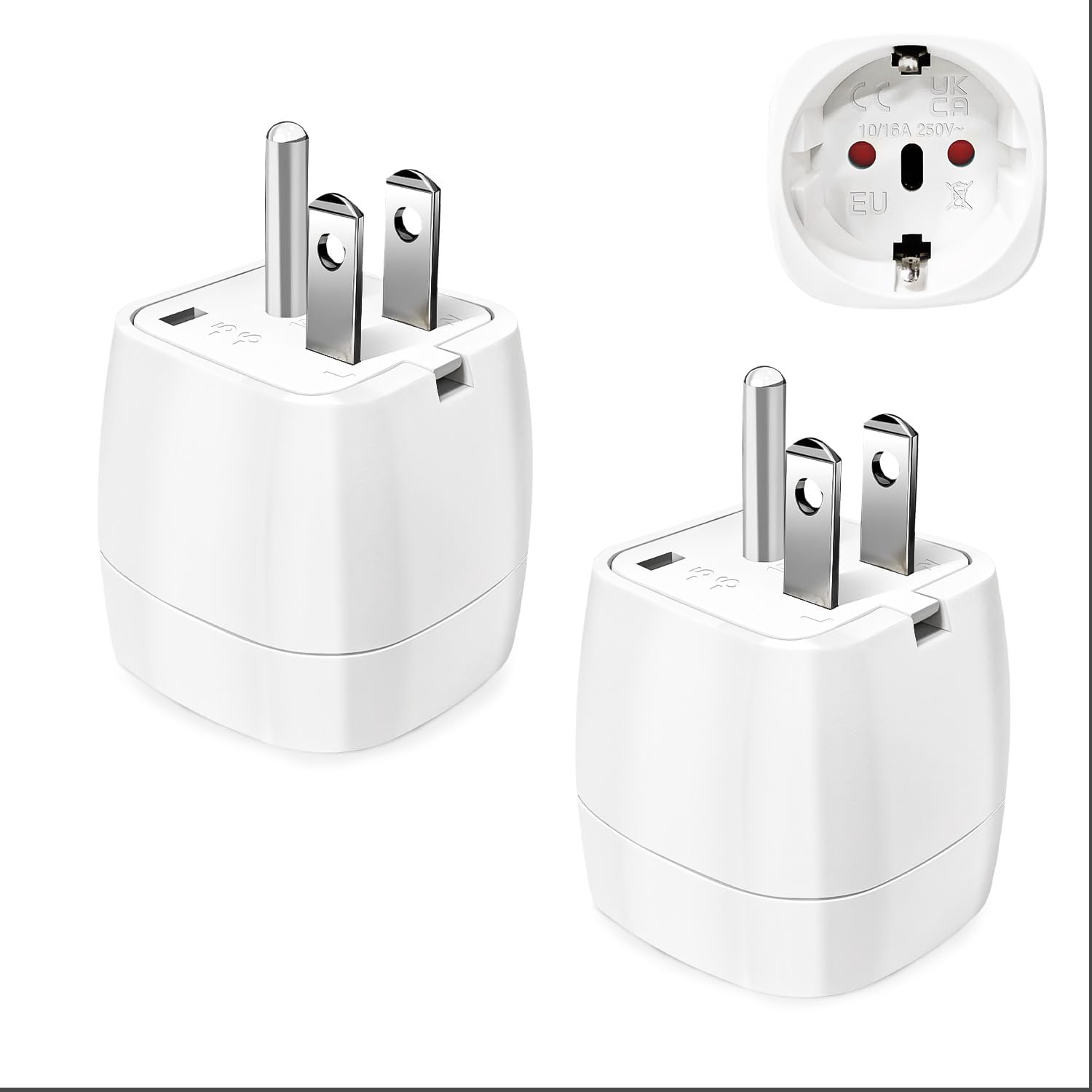 USA Adapter 2erPack,Adapter USA Deutschland Stecker USA Adapter