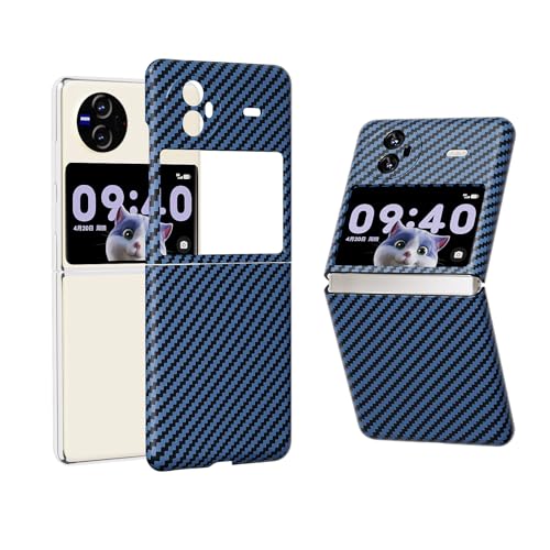 Étui à rabat Vivo X Flip bleu avec coque arrière rigide