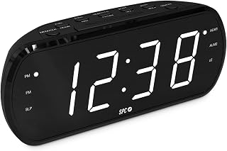 SPC FRODI View - Radiowecker mit Display, XL-Ziffern, 2 Alarme