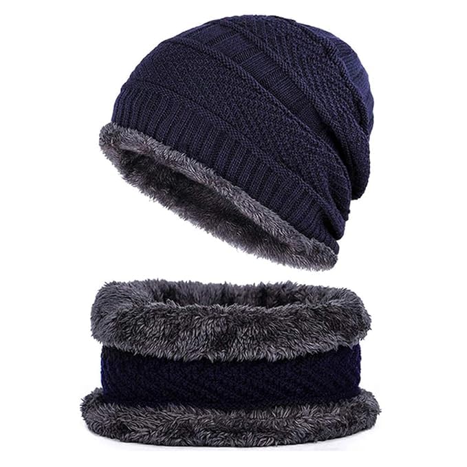 gajraj Woolen Winter Cap with Neck Scarf for Boys and Girls/Kids Winter Cap (Age 5-12 Years)-picture-42