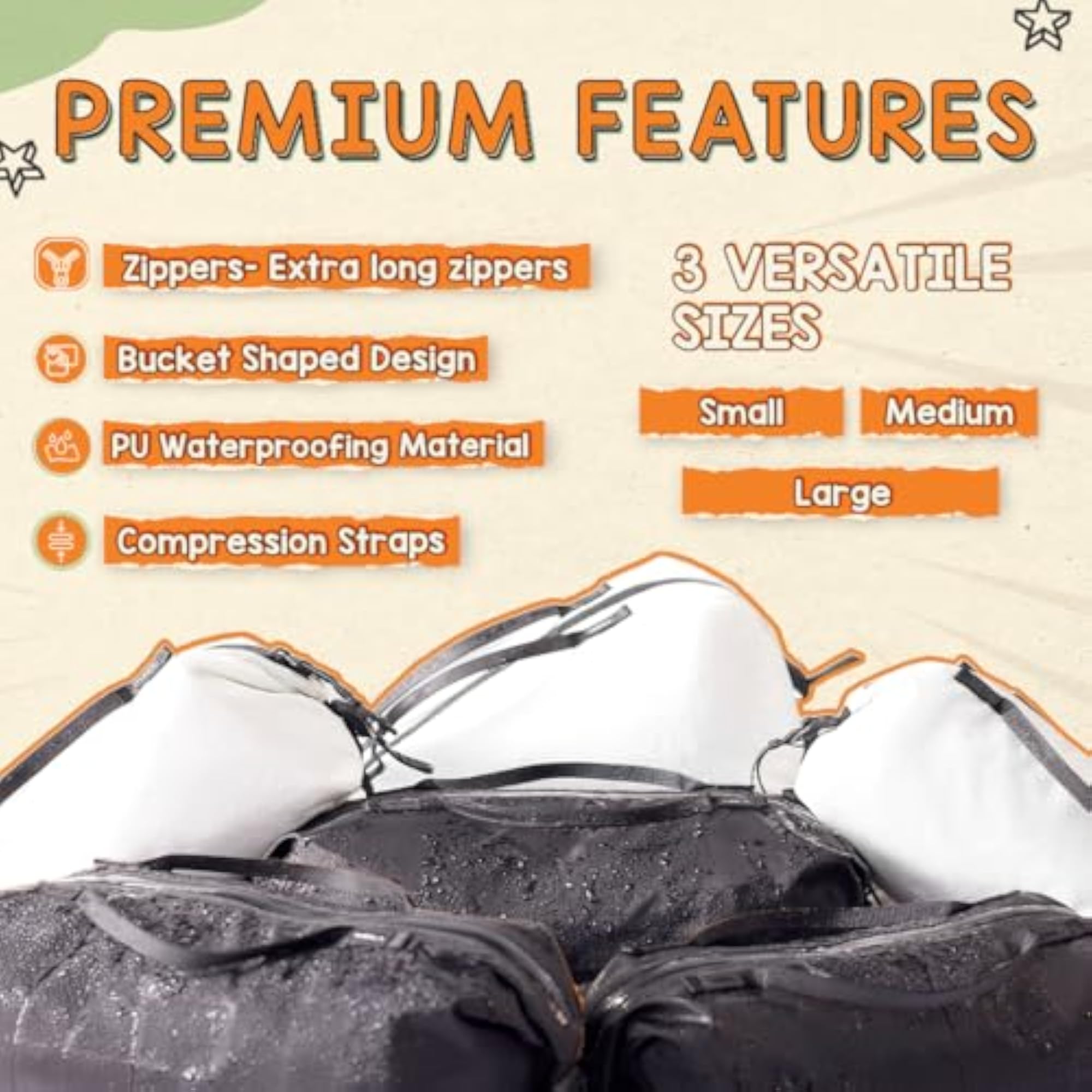 Essential Organiser Bags with Packing Cubes and Compression Pouches