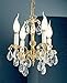 Classic Lighting 5204 OWB SC Barcelona, Crystal Cast Brass, Mini-Chandelier, 12" x 12" x 12", Olde World Bronze