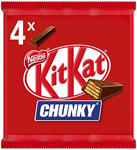NESTLÉ KIT KAT CHUNCKY barrita de chocolate con leche 4x41,5g
