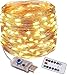 LEDイルミネーションライト ジュエリーライト 100球 10m USB給電式 リモコン付 8パターン 点滅 点灯 タイマー機能 防水 防塵仕様 屋外 室内 ガーデンライト 正月 クリスマス ストリングライト 中庭 パーティー 木 祭りに飾り