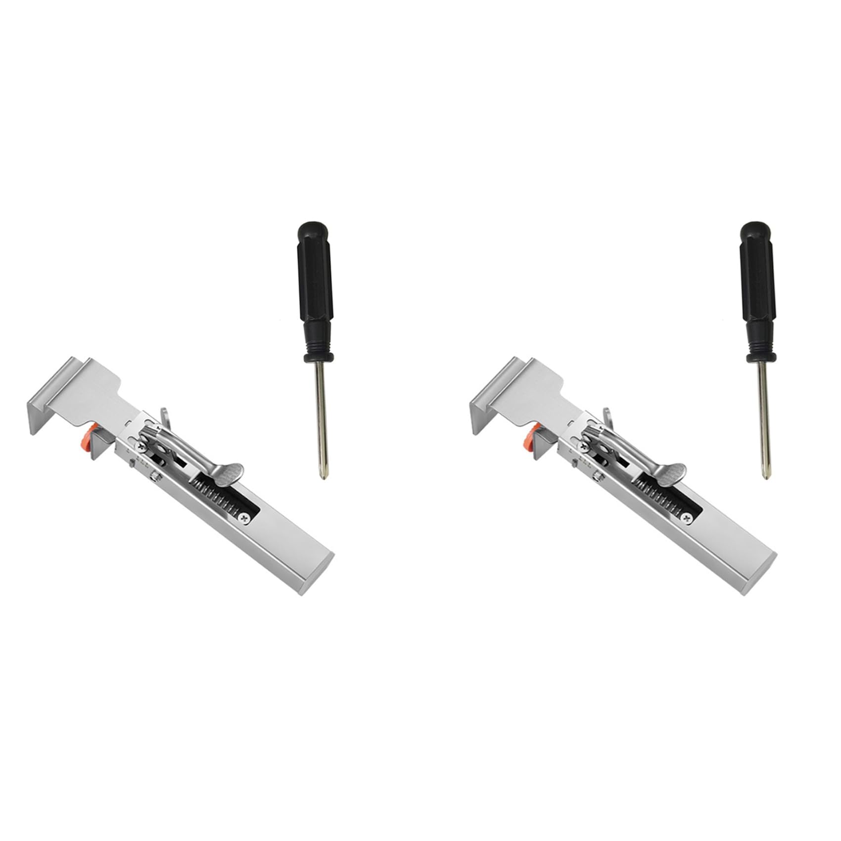 Jnchdghwa Silver 2X Adjustable Drawer Fixing Clamp, Adjustable Drawer Fixing Clips, Cabinet Hardware Jig, Drawer Face Clamp