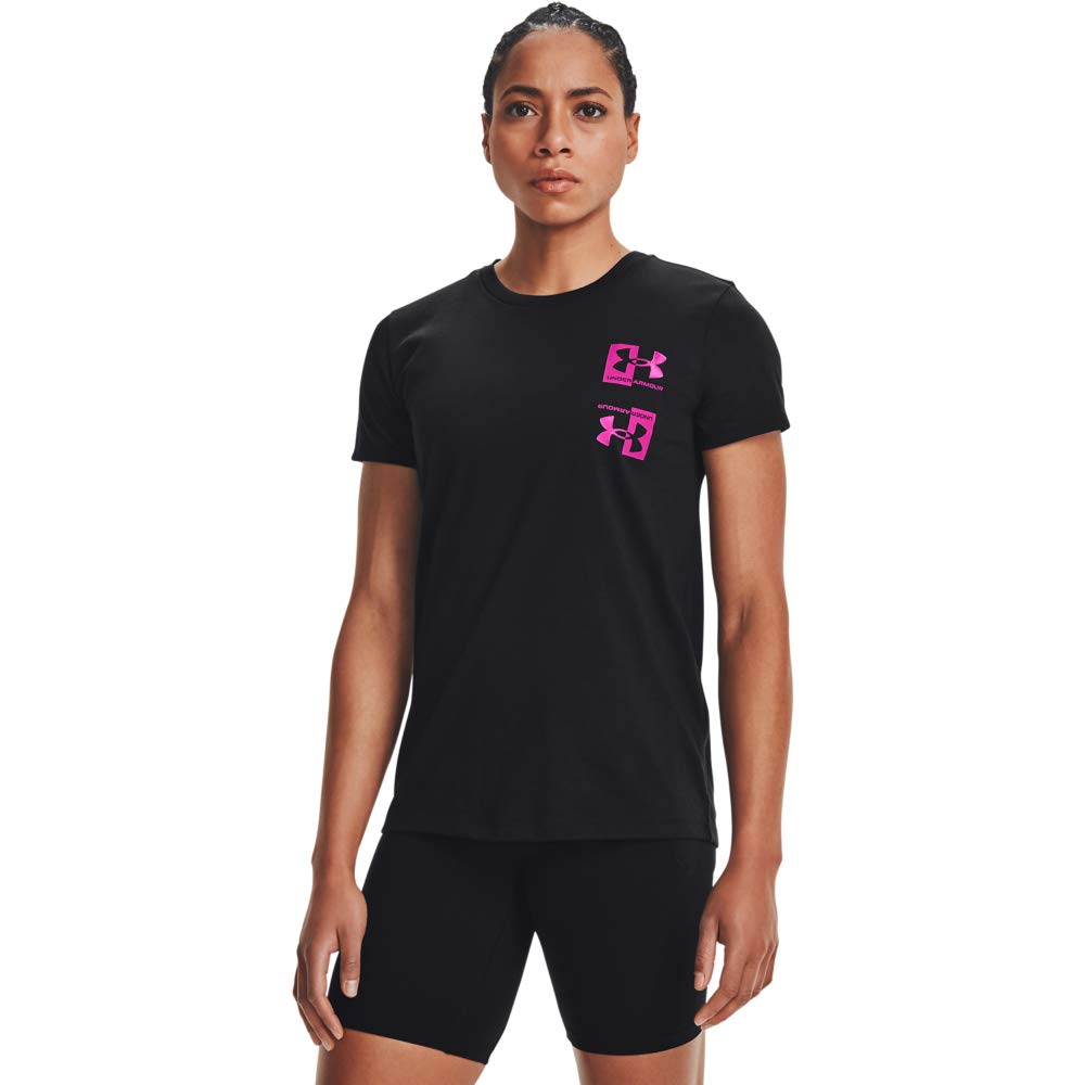 Under Armour womens Live Repeat Hb Short Sleeve Crew Neck T-shirt Short Sleeve