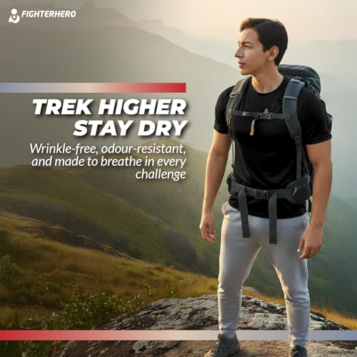 Image of Gym T Shirts for Men Workout | Sports Tshirt for Man | Running Mens T-Shirts | Polyester Men's T Shirt | Quick Dry fit Training Active Wear | Badminton Football Jersey Tshirts