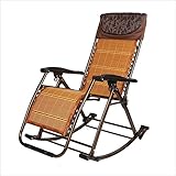 El sillón reclinable está hecho de mimbre artificial, tejido de doble faz antes y después, y refrescante y transpirable en verano.