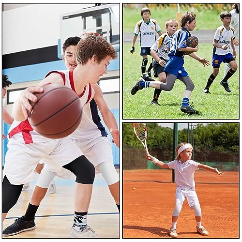 3 Pcs 3/4 Boys Compression Leggings Youth Basketball Quick Dry Base Layer Athletic Tights for Sports Workout Running3