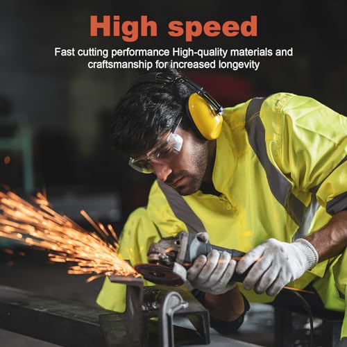Rocaris R-343 5 Pcs Cut Off Wheels, 4-1/2 Grinder Cut Off Wheel, Ultra Thin 4-1/2 Inch X 3/64 Inch X 7/8 Inch For Metal & Stainless Steel, Angle Grinder Cutting Disc thumb #5