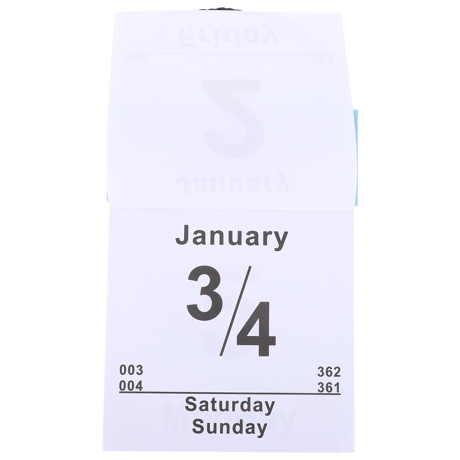 Hemobllo Calendario Giornaliero da Parete Staccabile Caratteri Grandi Leggibili per Annotare Promemoria e Appuntamenti per Casa Scuola Ufficio e Studio