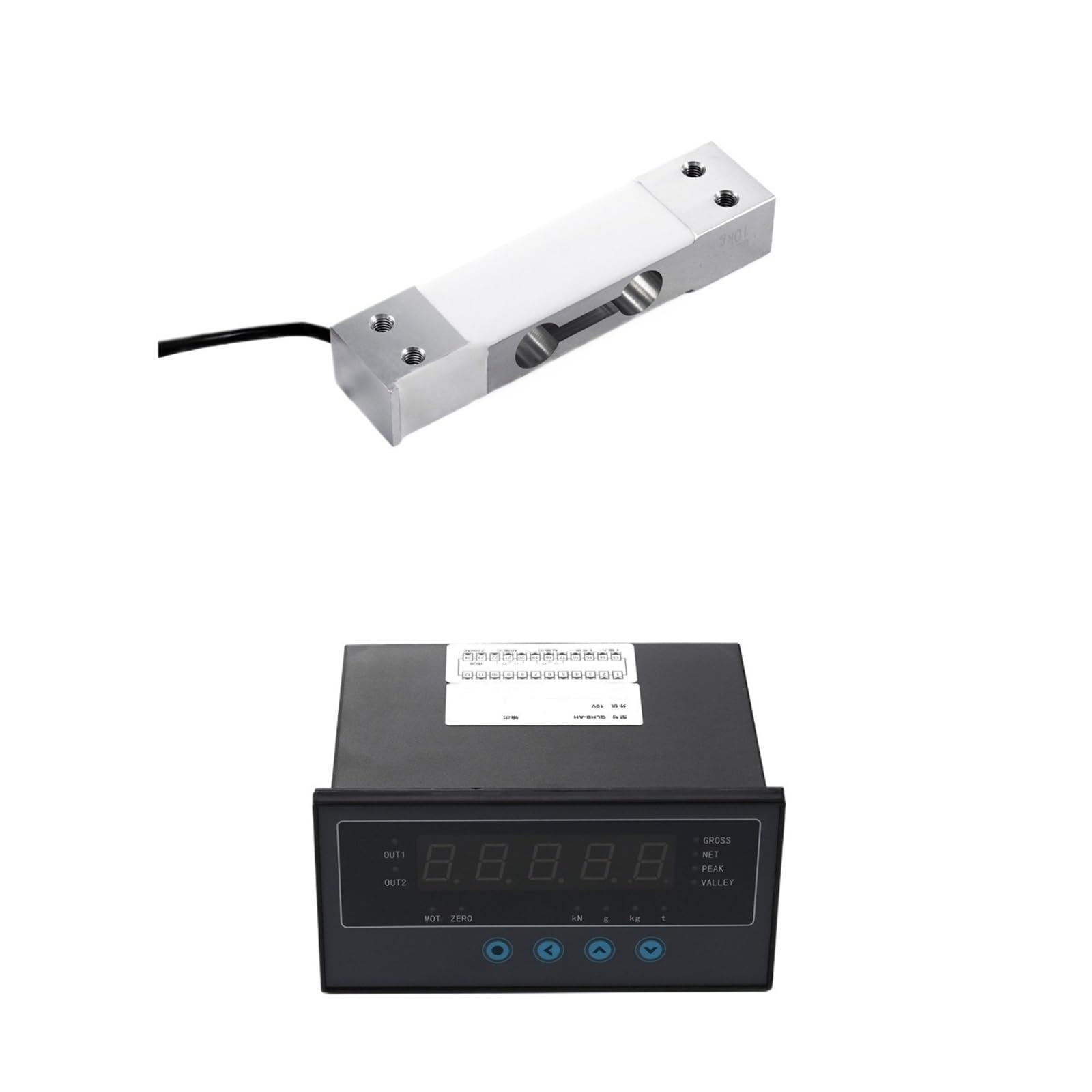 JJHQOKYNA Load Cell Sensor with Indicator Display Tension Pull Pressure Weight 6KG 10KG 20KG 40KG 80KG(6KG and Indicator)
