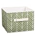 XIMIXI Boîtes De Rangement Ouvertes, Organisateur De Jouets pour Enfants, Bac De Rangement pour Pépinière avec Poignées (Vert,28 x 28 x 28 cm)