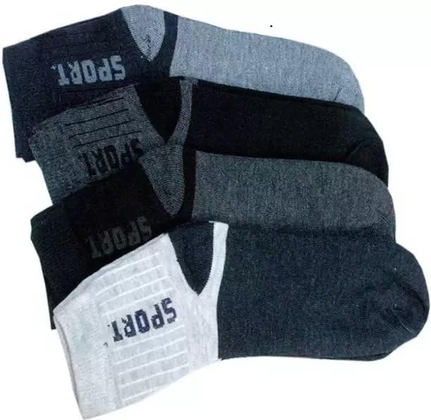 100 Men's Premium Cotton Casual Crew Socks Pack of 5