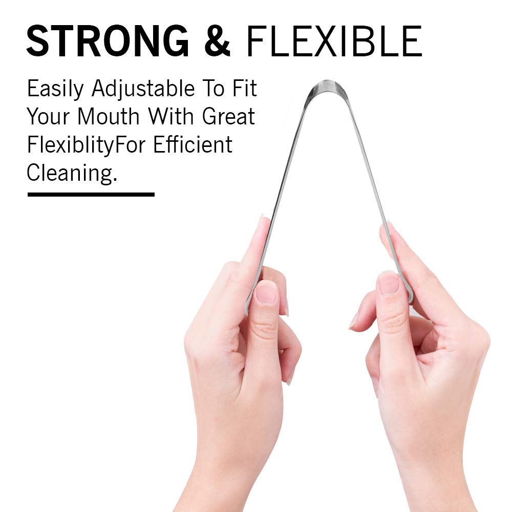 (Pack of 12) Kedar Steel Tongue Cleaner : An Anti-Microbial Tongue Cleaner for Managing Oral Health | Reduces Bad Breath & Supports Digestive Health | Comfortable & Flexible Handle 1