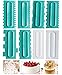 Biluer Spatole di Torta, 8PCS Scraper Torta Cake Decorating Crema Raschietto Torta per Crema Mousse Crema Pasta di Zucchero per Pasticceria E Gelato 21,7 * 7,3 cm