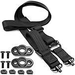 QD Sling with 2 Point Sling,Quick Adjust QD Sling with QD Sling for Rail Push Button Quick Release Sling Attachment (120cm)