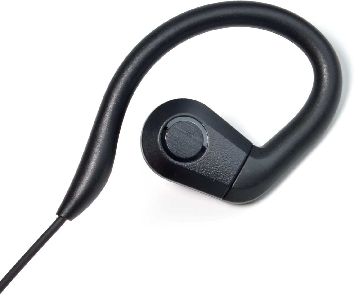 UAYESOK 3.5mm Listen Only Earpiece for Radio Speaker Mic of Motorola Kenwood Baofeng, Police Security Law Enforcement Shoulder Mic Headset, Ear-Hook
