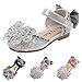 Fashion Spring and Summer Girls Shoes Dress Performance Dance Shoes Rhinestone Sequins Cartoon Kids Ballet Shoes (Pink, 10.5 Toddler)