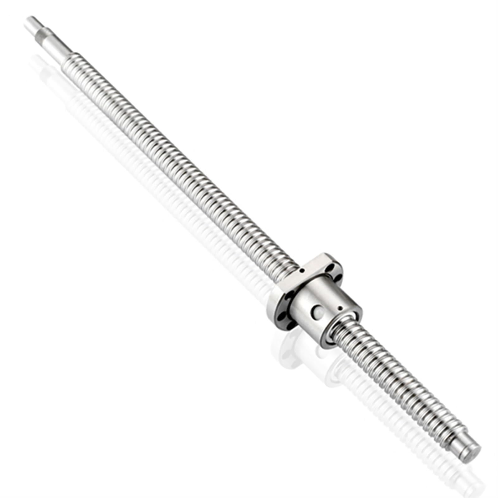 Śruba kulowa C7 SFU1204, średnica 12 mm, skok 4 mm, ruch liniowy, gwint prawy, trzpień śruby z końcem BK10 BF 10 obrabiany na scenę (400 mm)