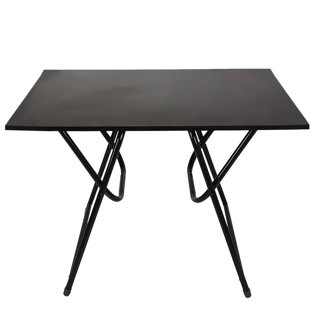 MAHARAJA Premium Taxture Portable & Foldable Wooden Table Desk, Computer Table for Home, Writing Desk for Office, Folding Table for School & Study Table (Black)-image-21