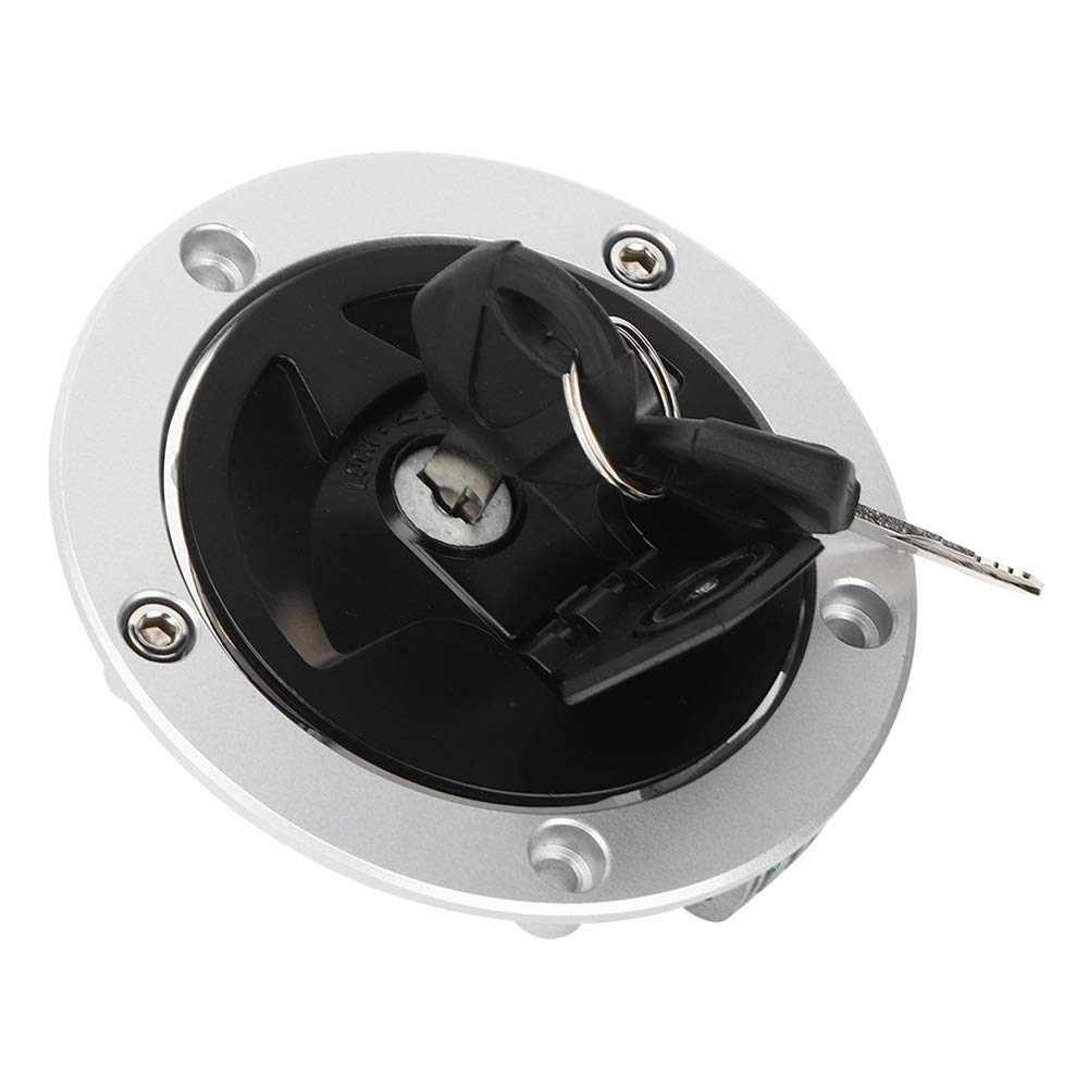 Cocoarm Tapa de para Motocicleta, Tapa de Tanque de Aceite de Aluminio con Llaves, Reemplazo Directo, de de Bloqueo Rápido para Conductores ZX 6R ZX 10R 14R