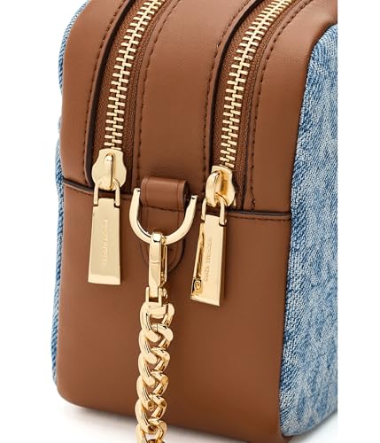 Image of Michael Kors Bryant Medium Double Zip Chain Camera Crossbody Bag