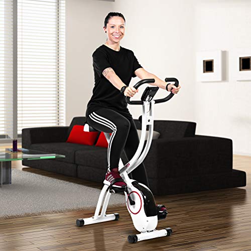 AsVIVA Heimtrainer H14 kompakt I Klappbar | Hometrainer mit Magnetmotor & Pulsmessung I Sportcomputer für Trainingsinfos… – Bild 3