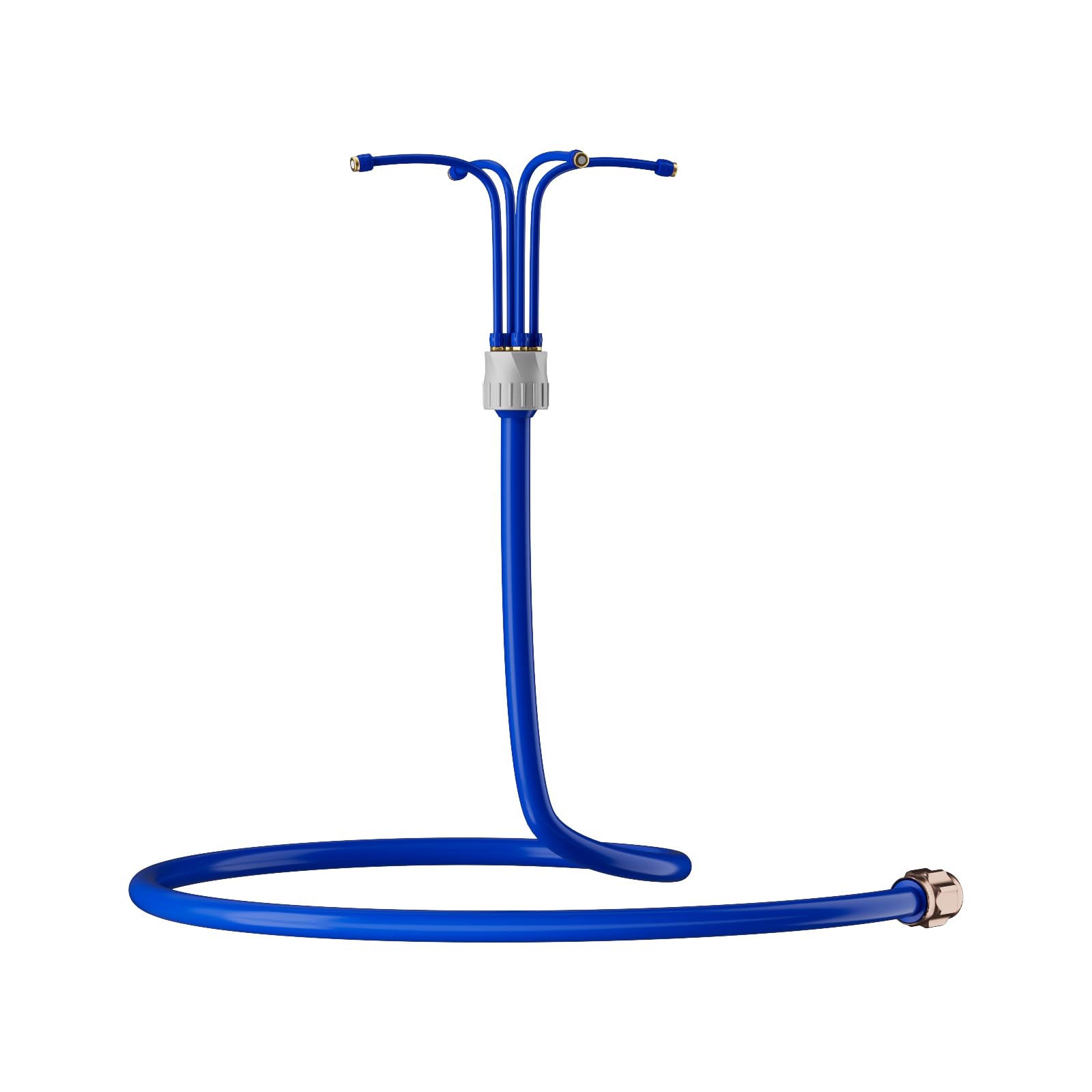RESTMO Adjustable Standing Misters for Outside Patio, Portable Misting Cooling System with 4 Directional Nozzles, 6FT Water Mister for Hot Summer, Garden, Backyard, Beach, Camping, BBQ