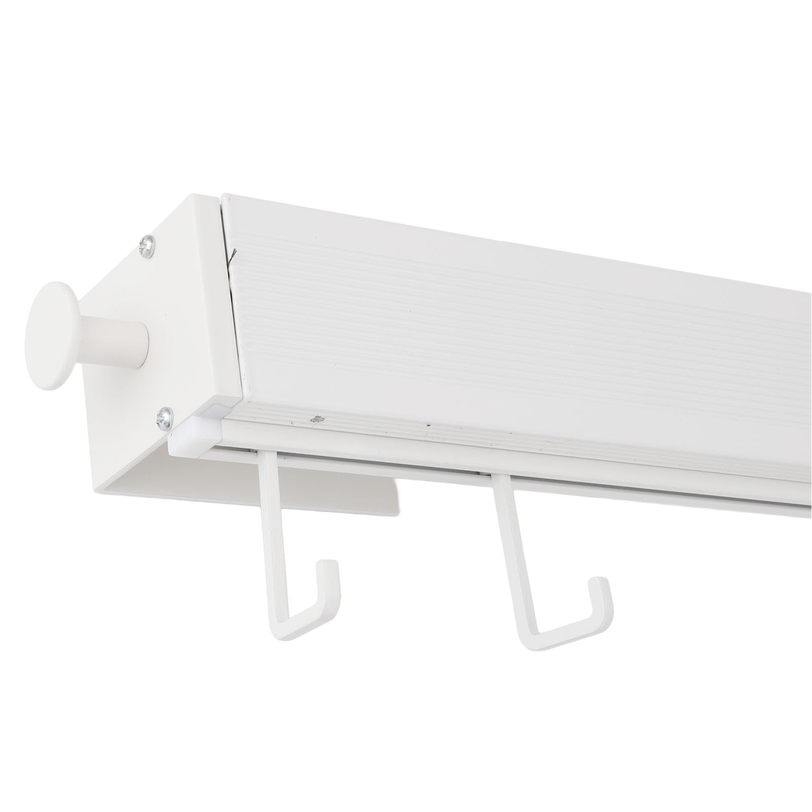 Yosoo Health Gear Wysuwana Suszarka na Pranie Aluminiowa Suszarka do Montażu na ścianie 60 Cm Składana Konstrukcja z 8 Haczykami Balkon Okno Wewnętrzne Ubrania i Obuwie (WHITE)