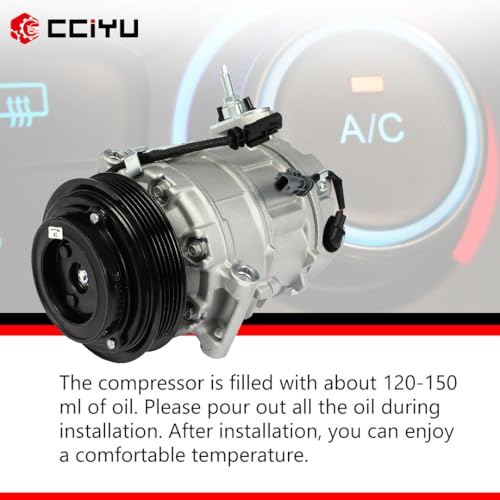 Image of CCIYU AC Compressor w /Clutch for GMC Terrain L4 2.4L 2012-2015
